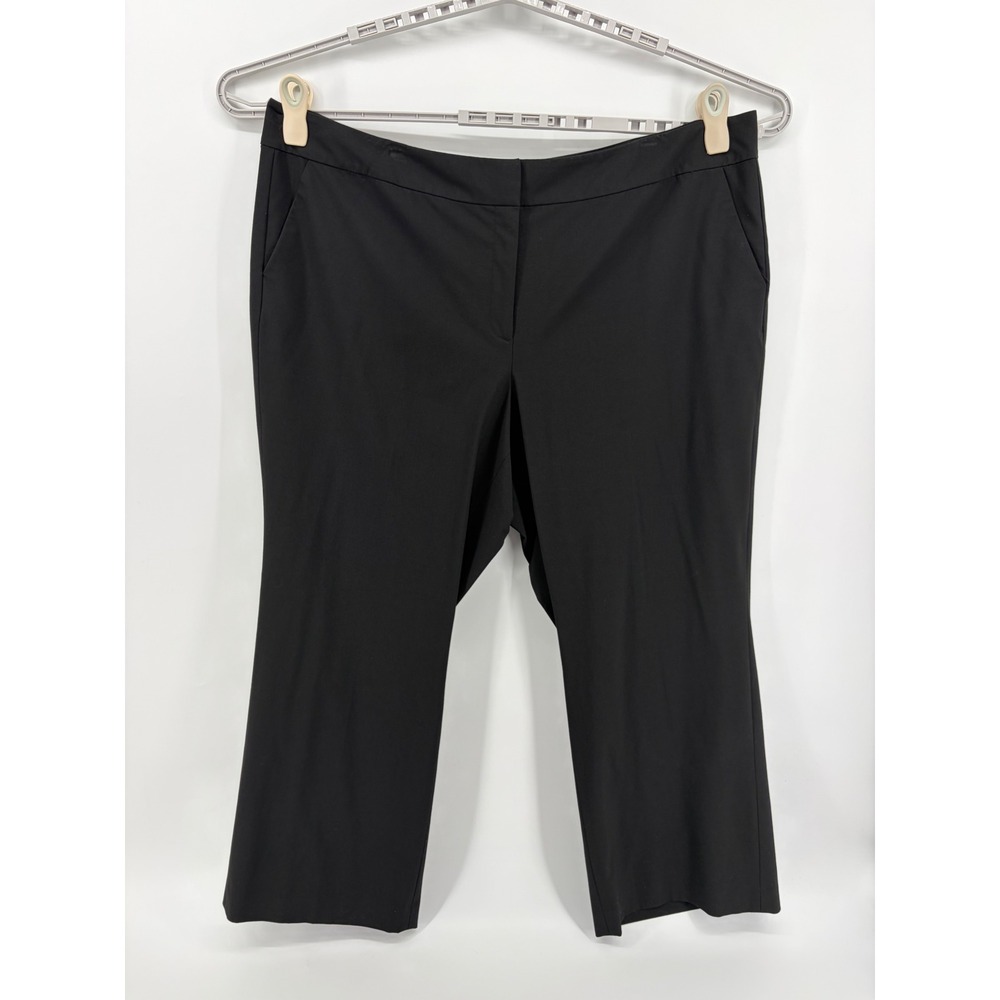 Sejour Curvy Fit Black Dress Pants Womens 22WP Petite Plus‎ Straight Leg Office